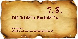 Tóbiás Borbála névjegykártya