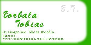 borbala tobias business card
