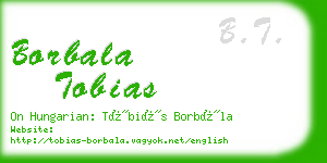 borbala tobias business card